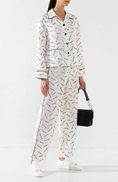 Атласная рубашка MARC JACOBS (THE) бежевого цвета по цене 58400 руб., арт. M4007908, фото 2 Атласная рубашка MARC JACOBS (THE), арт. M4007908, фото 2