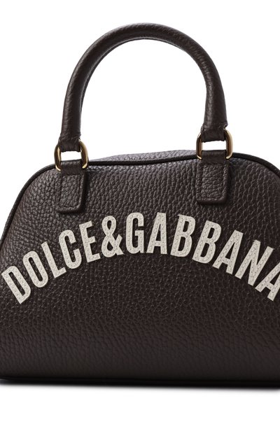 Сумка DOLCE & GABBANA темно-коричневого цвета по цене 57500 руб., арт. EB0250/A0639, фото 4 Сумка DOLCE & GABBANA, арт. EB0250/A0639, фото 4