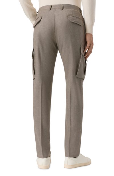 Шерстяные брюки-карго CORNELIANI, арт. 264L02-2618111, фото 4