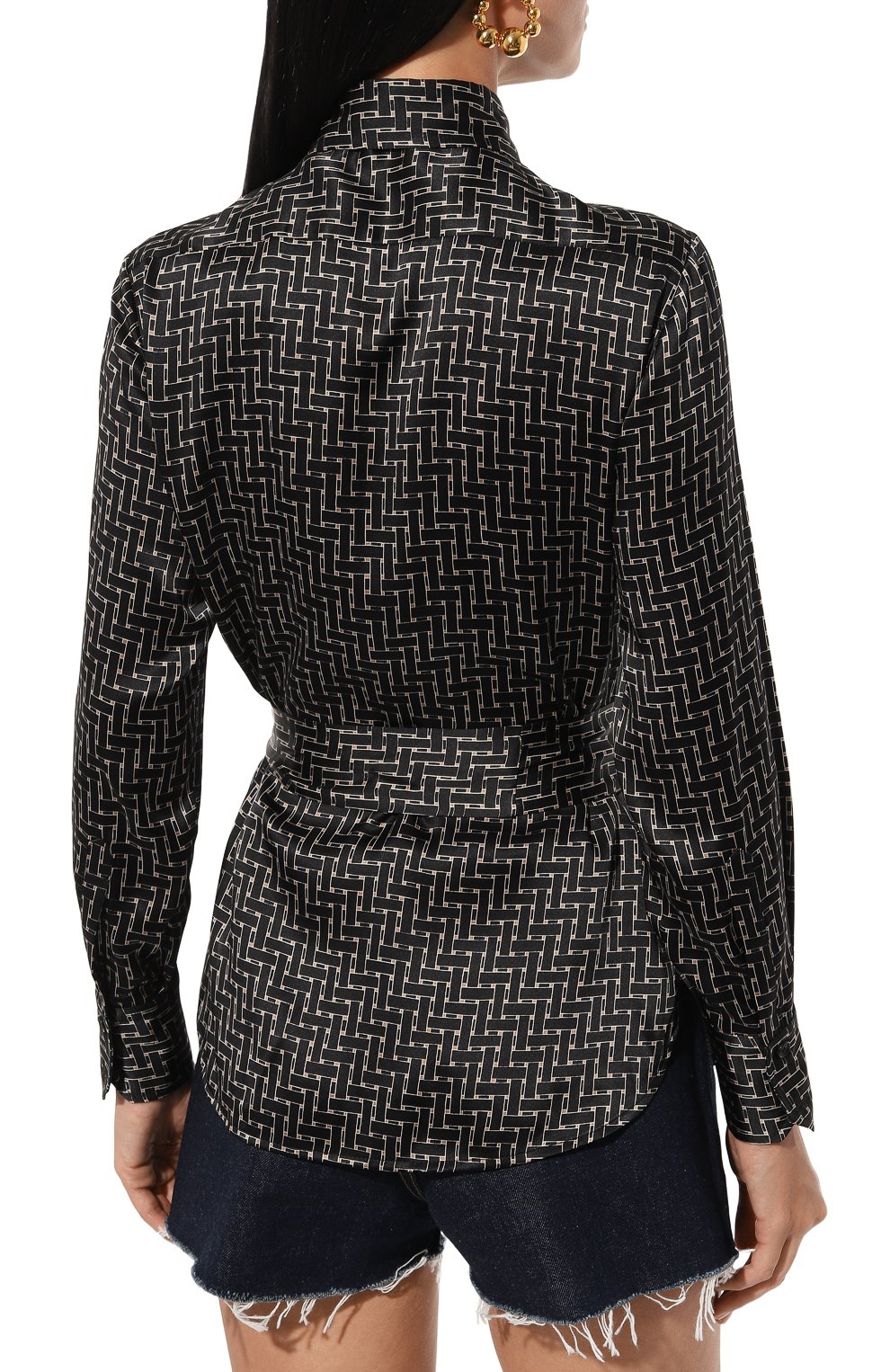 Шелковая блузка KITON, арт. D48407K0561E05, фото 4