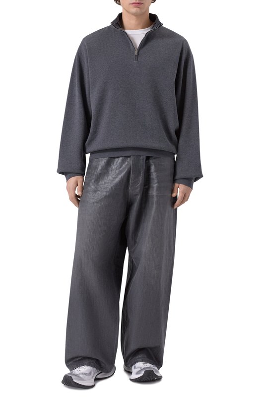 Хлопковый анорак Balenciaga 848830/T3423 Серый  848830/T3423 Фото 2