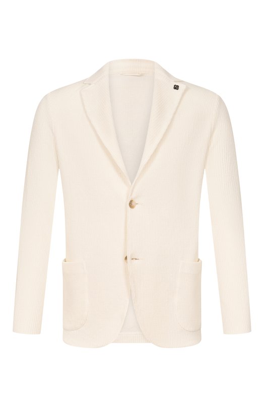 Пиджак изо льна и хлопка Gran Sasso 57156/18652 Кремовый 57156/18652
