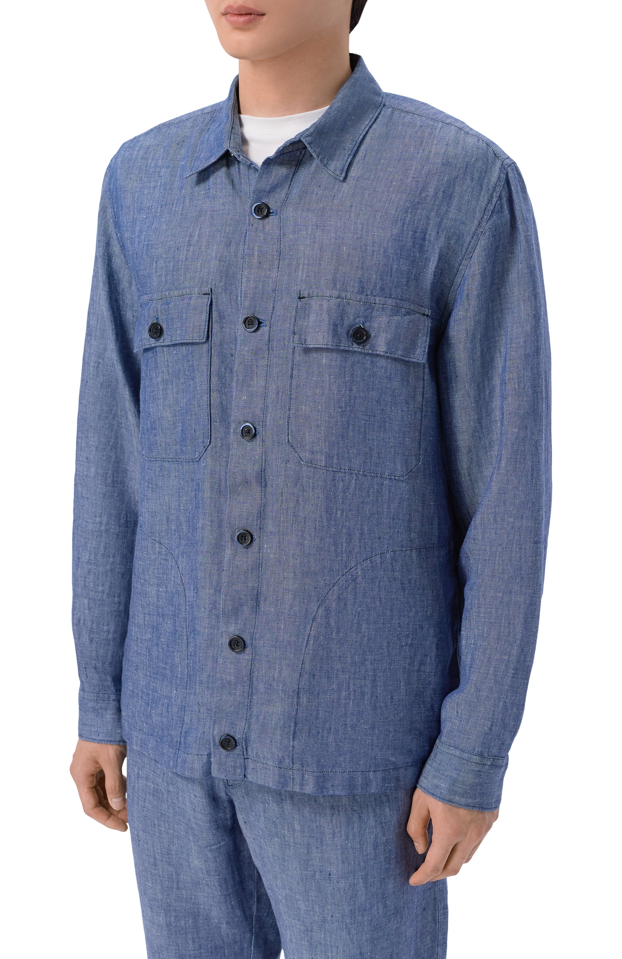 Льняная рубашка 120% LINO, арт. 33AL2M89SP/D876/100, фото 3