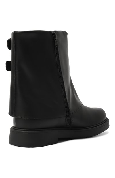 Кожаные полусапоги MONTELPARE TRADITION черного цвета по цене 38700 руб., арт. 81761/36-40, фото 3 Кожаные полусапоги MONTELPARE TRADITION, арт. 81761/36-40, фото 3