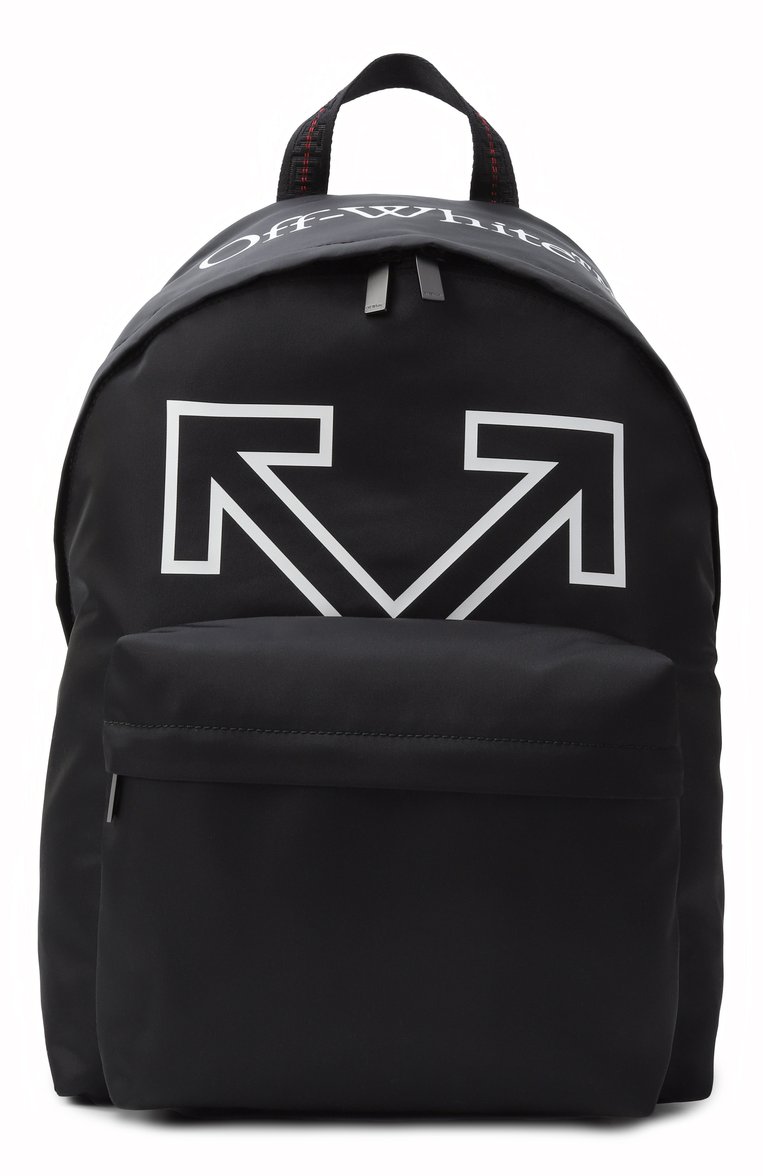 Мужской рюкзак OFF-WHITE черного цвета, арт. 0MNB123C99FAB001 | Фото 1 (Стили: Кэжуэл; Материал: Текстиль; Размер: large; Ремень/цепочка: На ремешке; Сумки-технические: Рюкзаки - большие; Автоматизация состава: Проставлено; Автоматизация ТО: Проставлено)