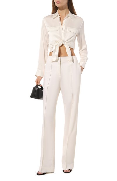 Брюки изо льна и шелка JACQUEMUS, арт. 22H223PA018/1075WHITE, фото 2