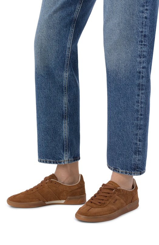 Замшевые кеды Brenta BOSS 50536645 Коричневый  50536645 Фото 2