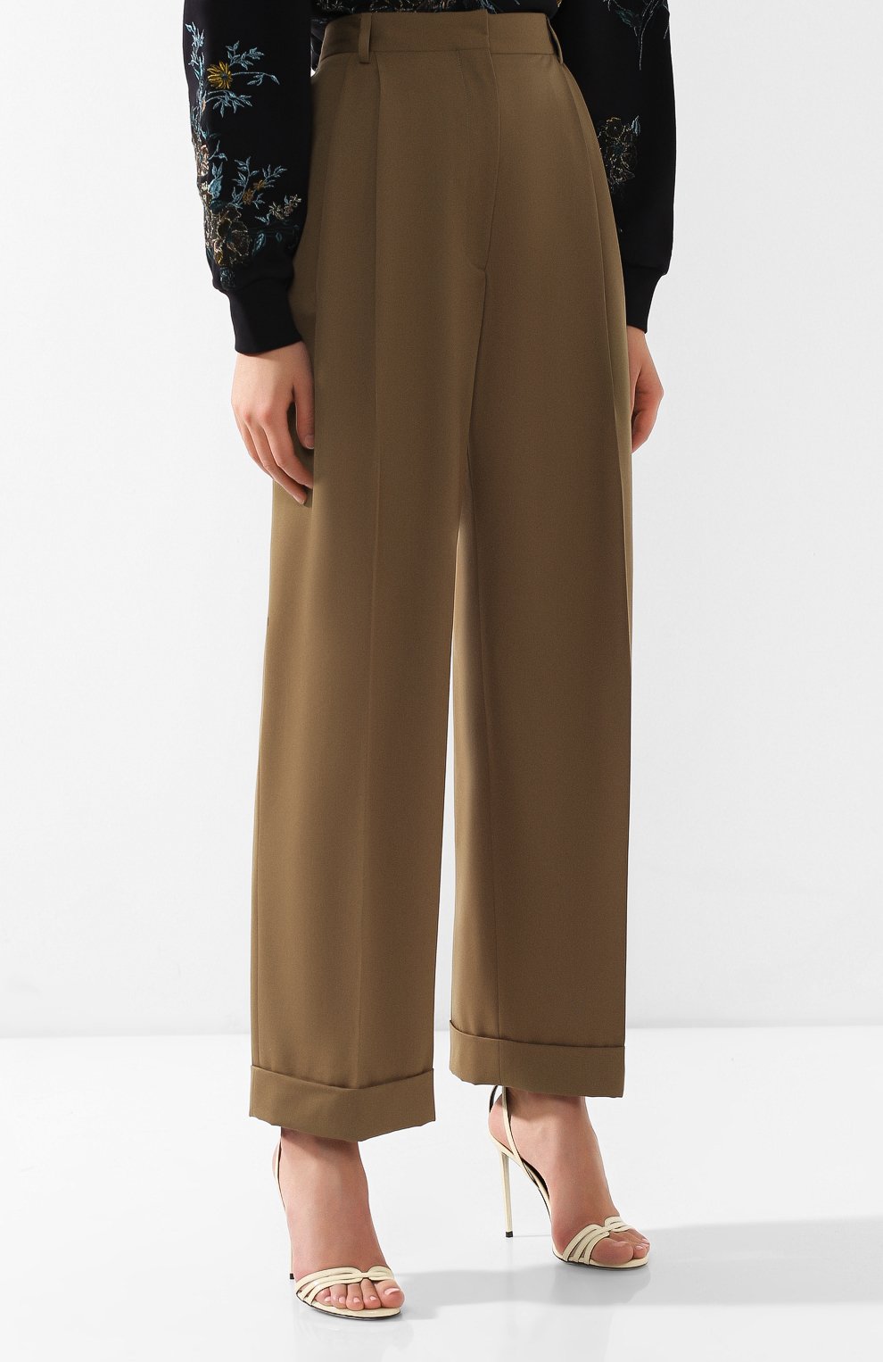 Шерстяные брюки DRIES VAN NOTEN, арт. 191-30920-7228, фото 3