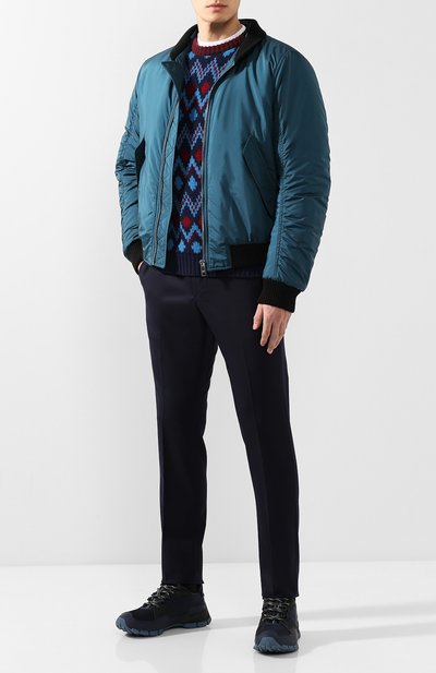 Комбинированные кроссовки PRADA, арт. 4E3147-1OZ0-F0G21, фото 2