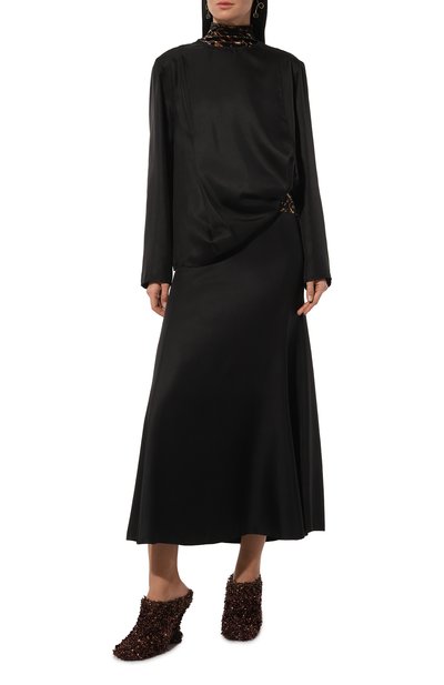 Текстильные мюли DRIES VAN NOTEN, арт. WS242-1423/999, фото 2