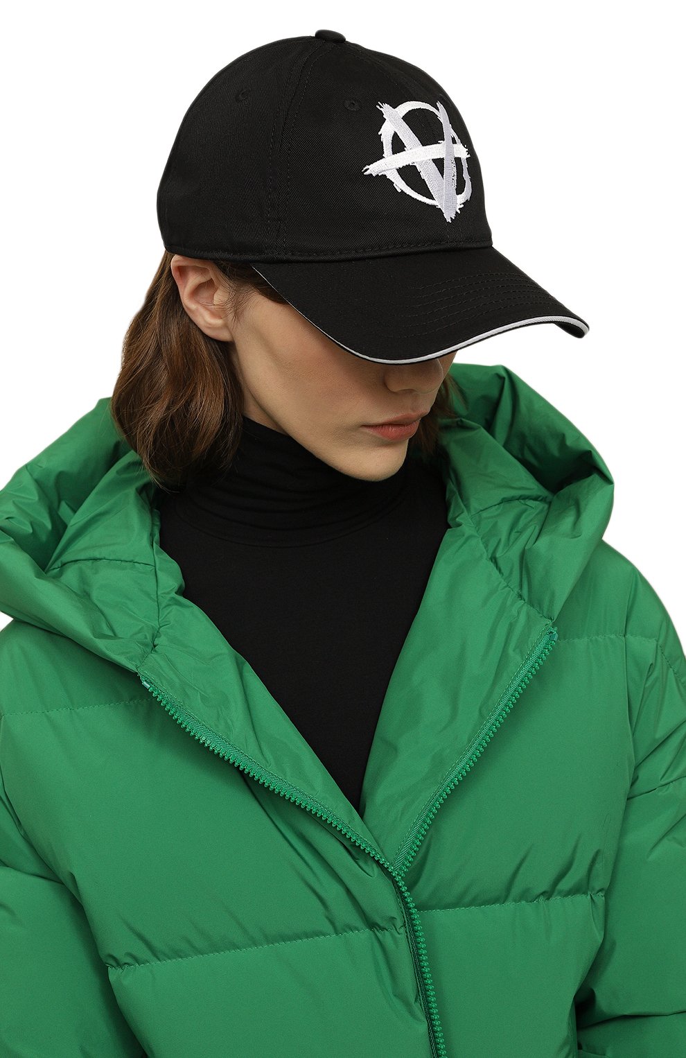 Хлопковая бейсболка VETEMENTS, арт. UE63CA800B, фото 2