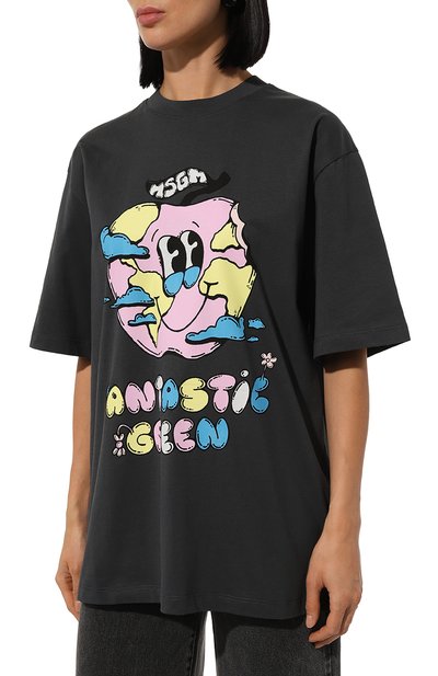 Хлопковая футболка MSGM, арт. 3746MM04/247791, фото 3