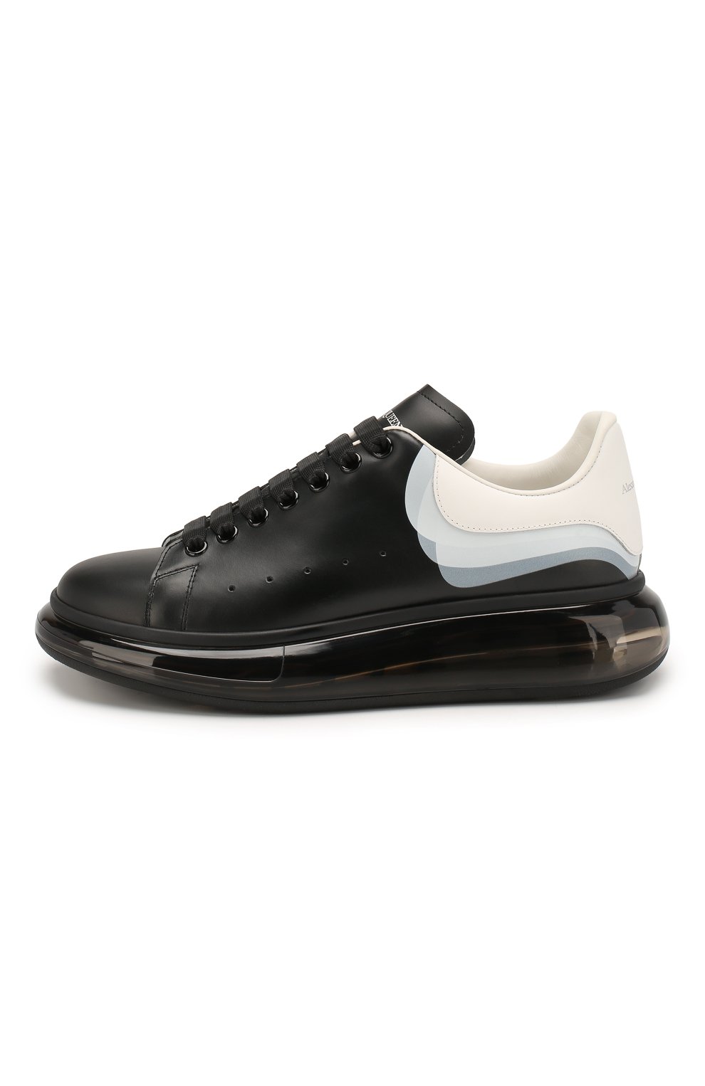 Кожаные кеды oversized ALEXANDER MCQUEEN черного цвета по цене 68650 руб., арт. 604233/WHX99, фото 3 Кожаные кеды oversized ALEXANDER MCQUEEN, арт. 604233/WHX99, фото 3