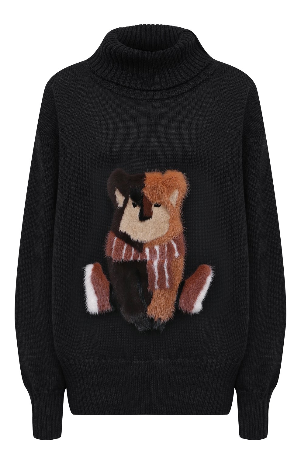 Шерстяной свитер с меховой отделкой COLOR TEMPERATURE, арт. М-1/511, фото 1