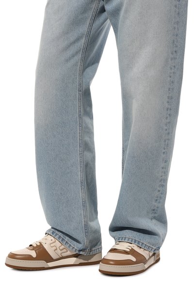 Кожаные кеды fendi match FENDI, арт. 7E1643 A0MN, фото 3