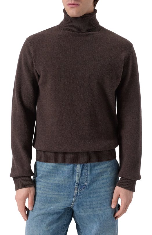 Шерстяной свитер MM6 SH2HA0012/M13187 Коричневый  SH2HA0012/M13187 Фото 3