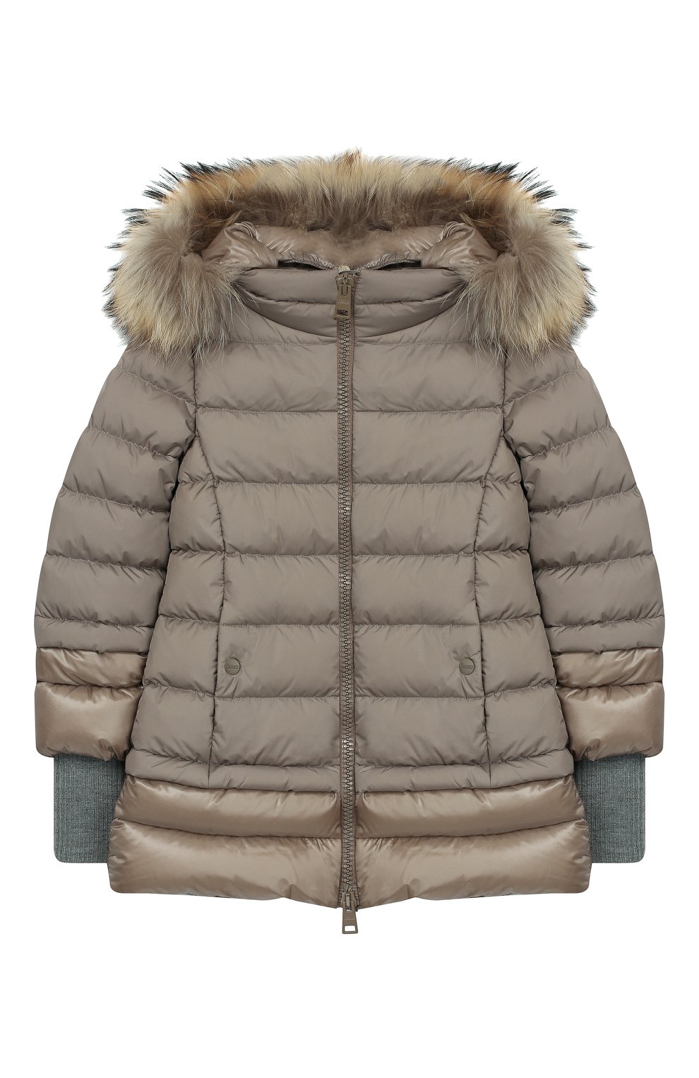 Пуховая куртка с меховой отделкой на капюшоне HERNO, арт. PI0043G/12004/10A-14A, фото 1