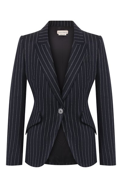 Женский шерстяной жакет ALEXANDER MCQUEEN, арт. 585442/QJAAM