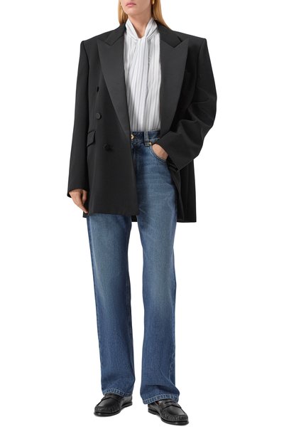 Кожаные пенни-лоферы SAINT LAURENT, арт. 820648/AAELH, фото 3