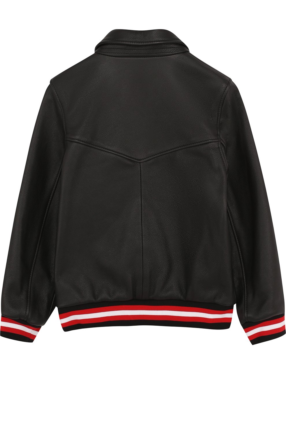 Кожаная куртка на молнии с эластичными манжетами и отложным воротником GIVENCHY, арт. H26013, фото 2