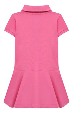 Детское хлопковое платье POLO RALPH LAUREN розового цвета, арт. 311624740 | Фото 2 (Материал внешний: Хлопок; Рукава: Короткие; Материал сплава: Проставлено; Драгоценные камни: Проставлено; Случай: Повседневный; Ростовка одежда: 2 года | 92 см, 3 года | 98 см, 4 года | 104 см)