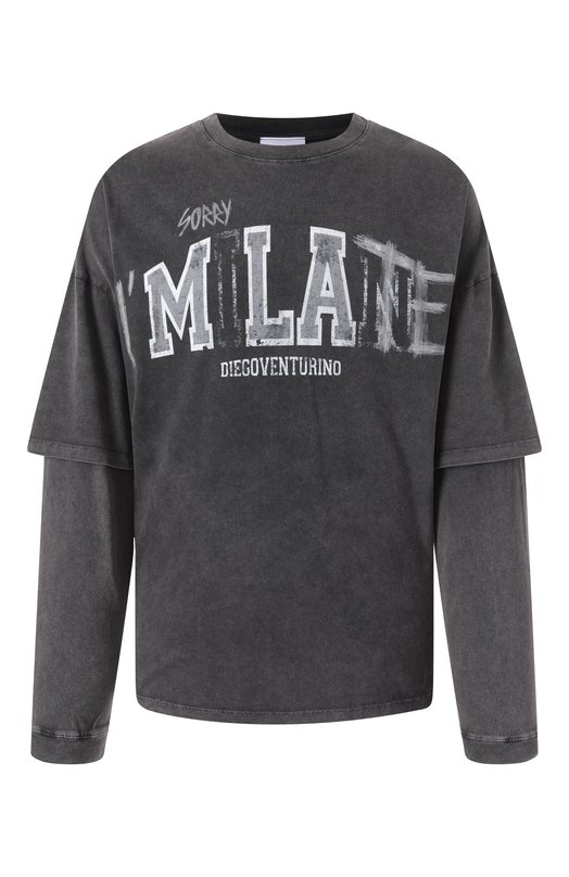 

Хлопковый лонгслив Diego Venturino, Серый