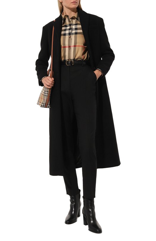 Хлопковая рубашка Burberry 8085645 Бежевый  8085645 Фото 2