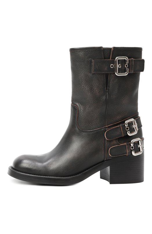 Кожаные ботинки Dakota Chloé CHC25A12FSY Чёрный  CHC25A12FSY Фото 4