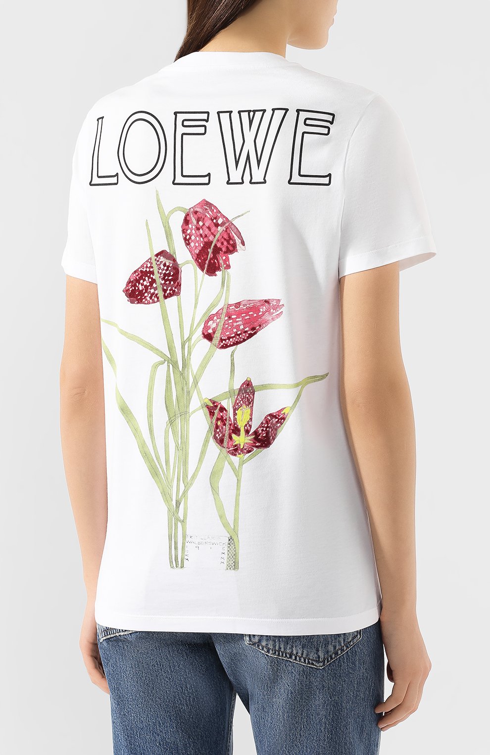 Хлопковая футболка LOEWE, арт. S6199450CR, фото 4