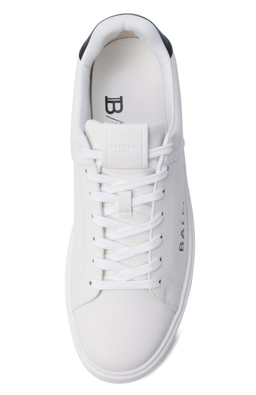 Кожаные кеды B-Court Balmain GM1VI288/LSBG Белый  GM1VI288/LSBG Фото 5