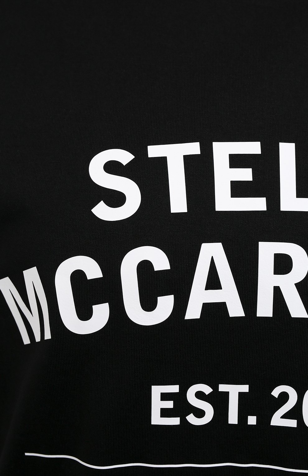 Хлопковая футболка STELLA MCCARTNEY черного цвета по цене 24450 руб., арт. 601849/SMP86, фото 5 Хлопковая футболка STELLA MCCARTNEY, арт. 601849/SMP86, фото 5