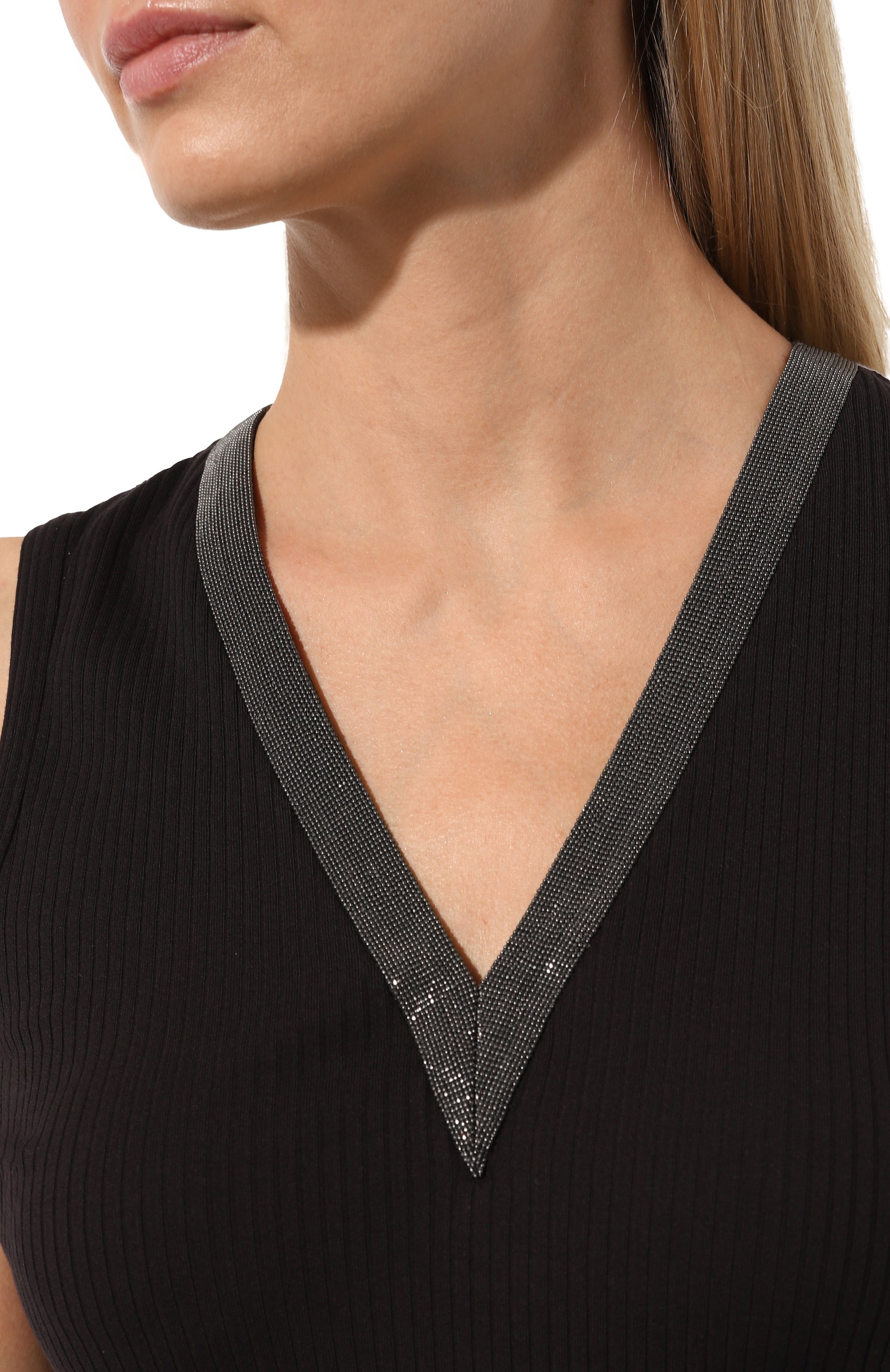 Хлопковый топ BRUNELLO CUCINELLI, арт. ML171B1090, фото 5