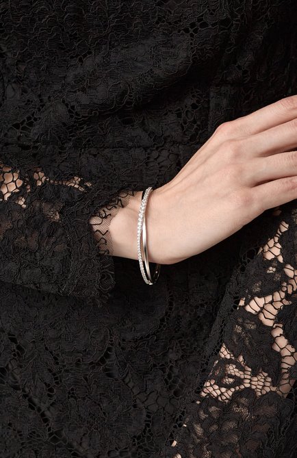 Женский браслет twist SWAROVSKI серебряного цвета, арт. 5565210 | Фото 2 (Нос: Не проставлено; Материал сплава: Проставлено; Материал: Металл)