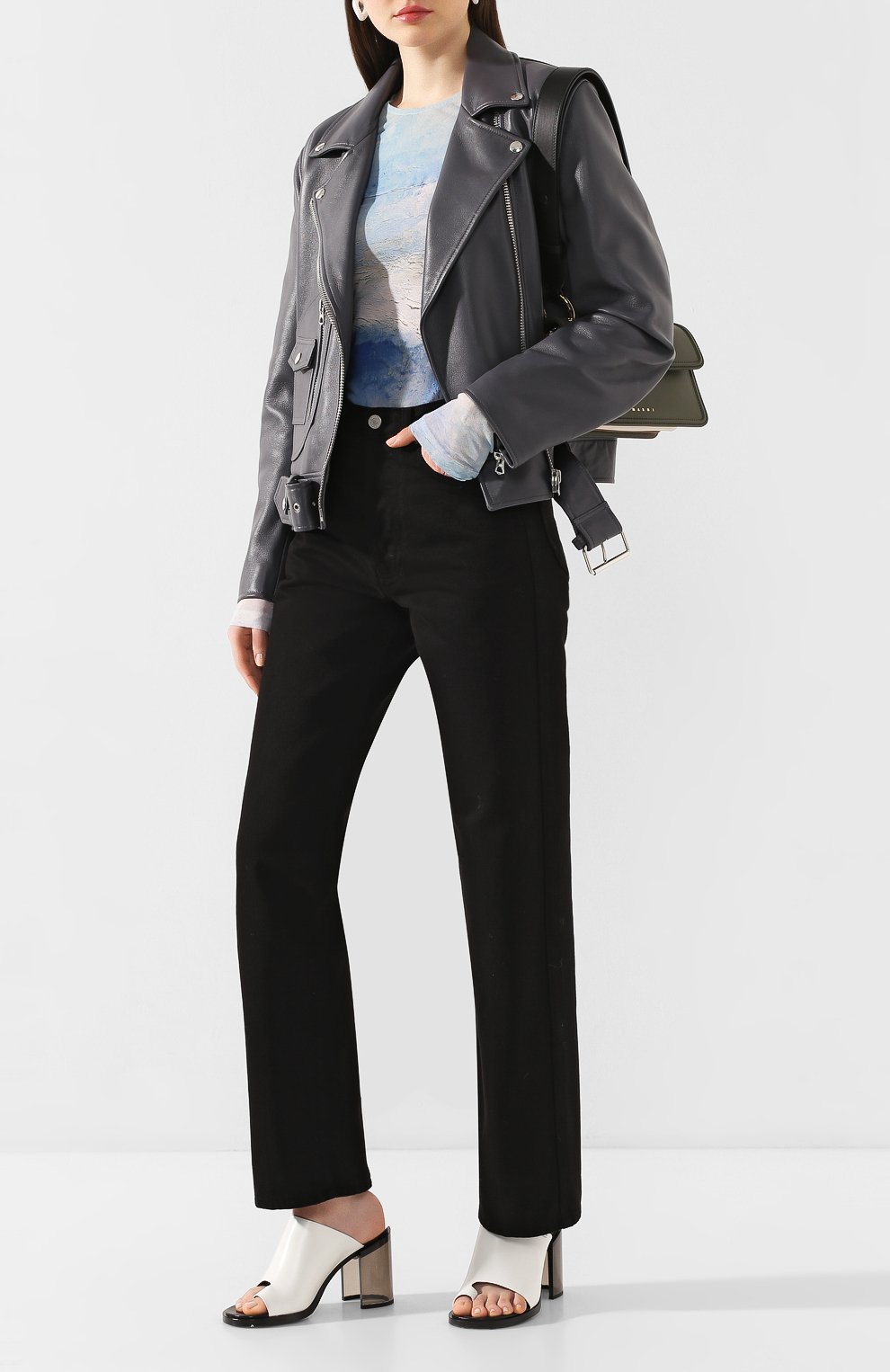 Пуловер из вискозы ACNE STUDIOS голубого цвета по цене 19400 руб., арт. AL0122/W, фото 2 Пуловер из вискозы ACNE STUDIOS, арт. AL0122/W, фото 2