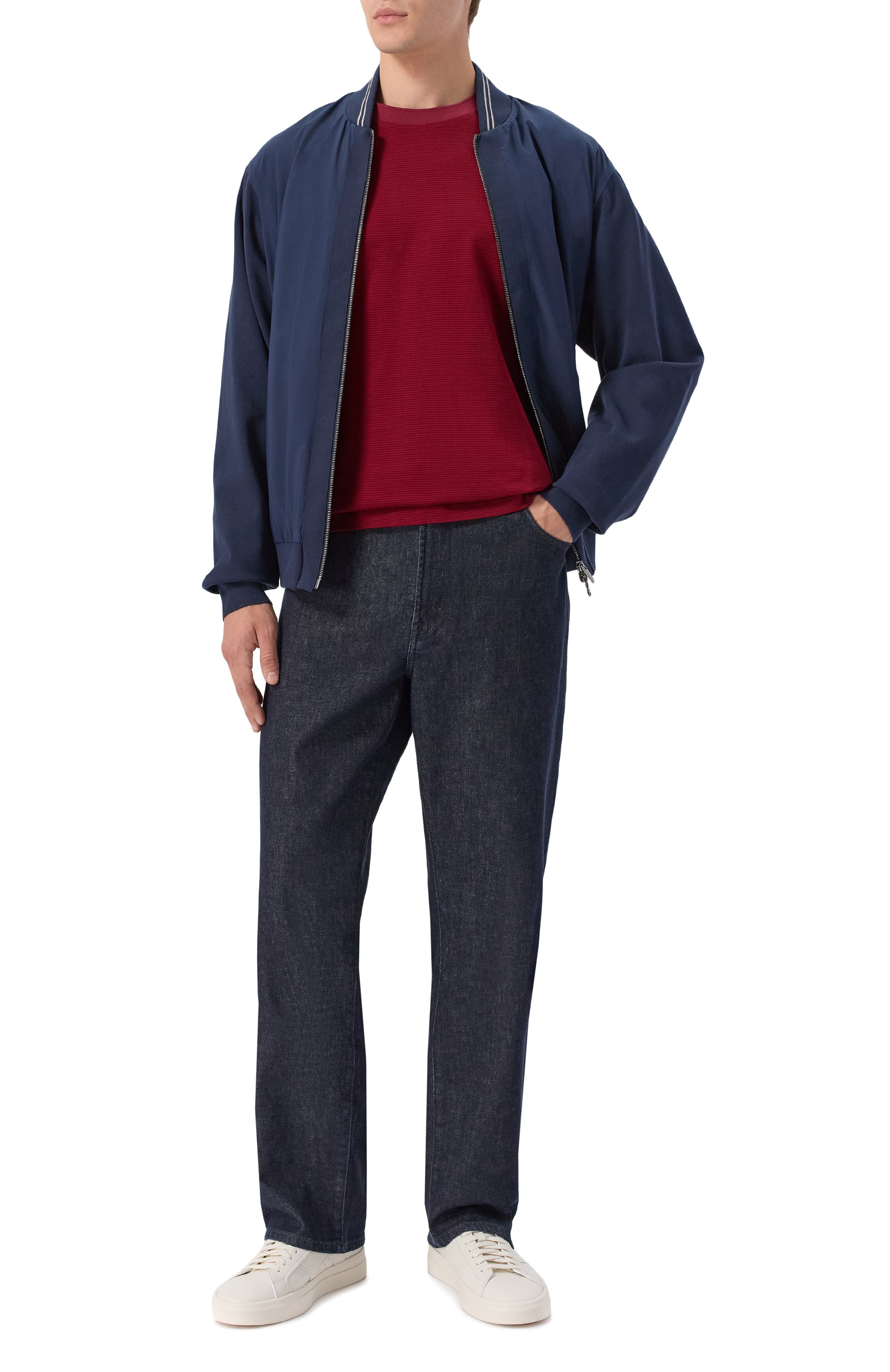 Хлопковый лонгслив BOSS, арт. 50549387, фото 2