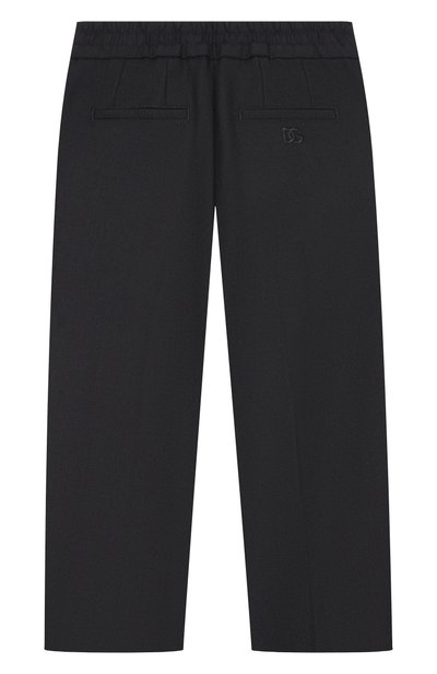 Шерстяные брюки DOLCE & GABBANA темно-синего цвета по цене 47800 руб., арт. L44P92/HU2BD_001, фото 2 Шерстяные брюки DOLCE & GABBANA, арт. L44P92/HU2BD_001, фото 2
