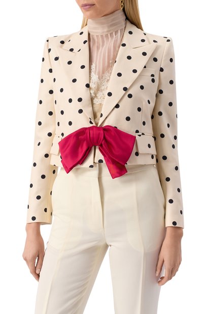 Шелковый жакет VALENTINO, арт. 6B0CE466/9AF, фото 3