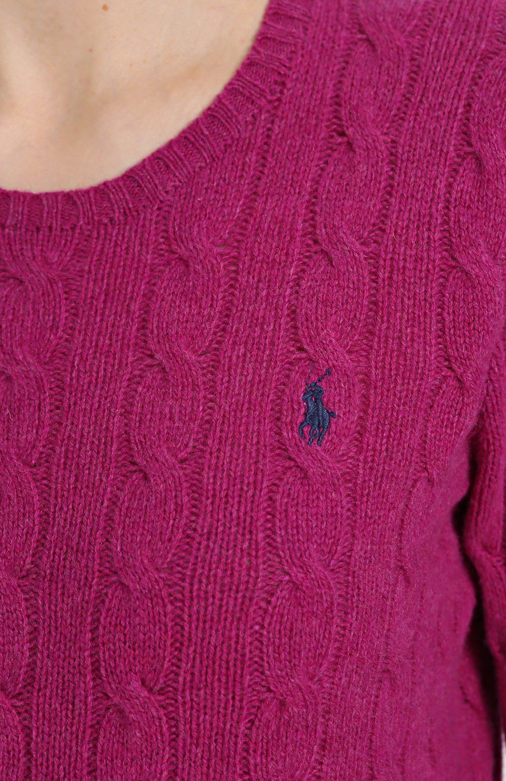 Шерстяной пуловер POLO RALPH LAUREN фуксия цвета по цене 21800 руб., арт. 211525764, фото 5 Шерстяной пуловер POLO RALPH LAUREN, арт. 211525764, фото 5