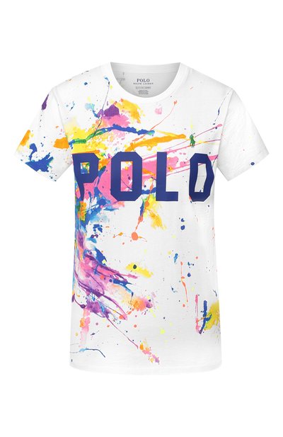 Женская хлопковая футболка POLO RALPH LAUREN, арт. 211780289