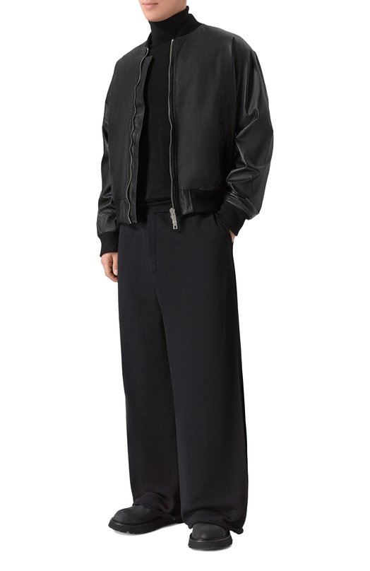 Кожаный бомбер Giorgio Brato GU26S26016NTTM Чёрный  GU26S26016NTTM Фото 2