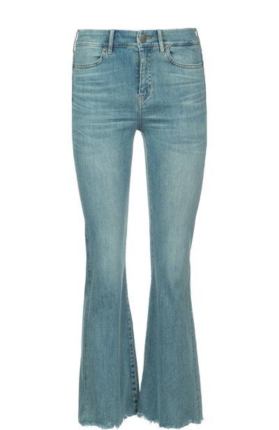 Женские укороченные расклешенные джинсы с бахромой MIH JEANS, арт. W2102175