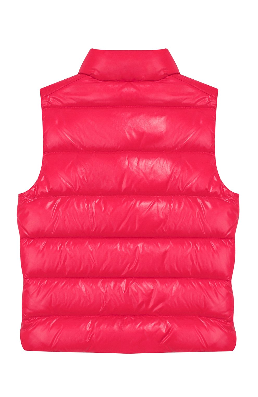 Пуховый жилет MONCLER ENFANT фуксия цвета по цене 34300 руб., арт. E2-954-48336-05-68950/8-10A, фото 2 Пуховый жилет MONCLER ENFANT, арт. E2-954-48336-05-68950/8-10A, фото 2