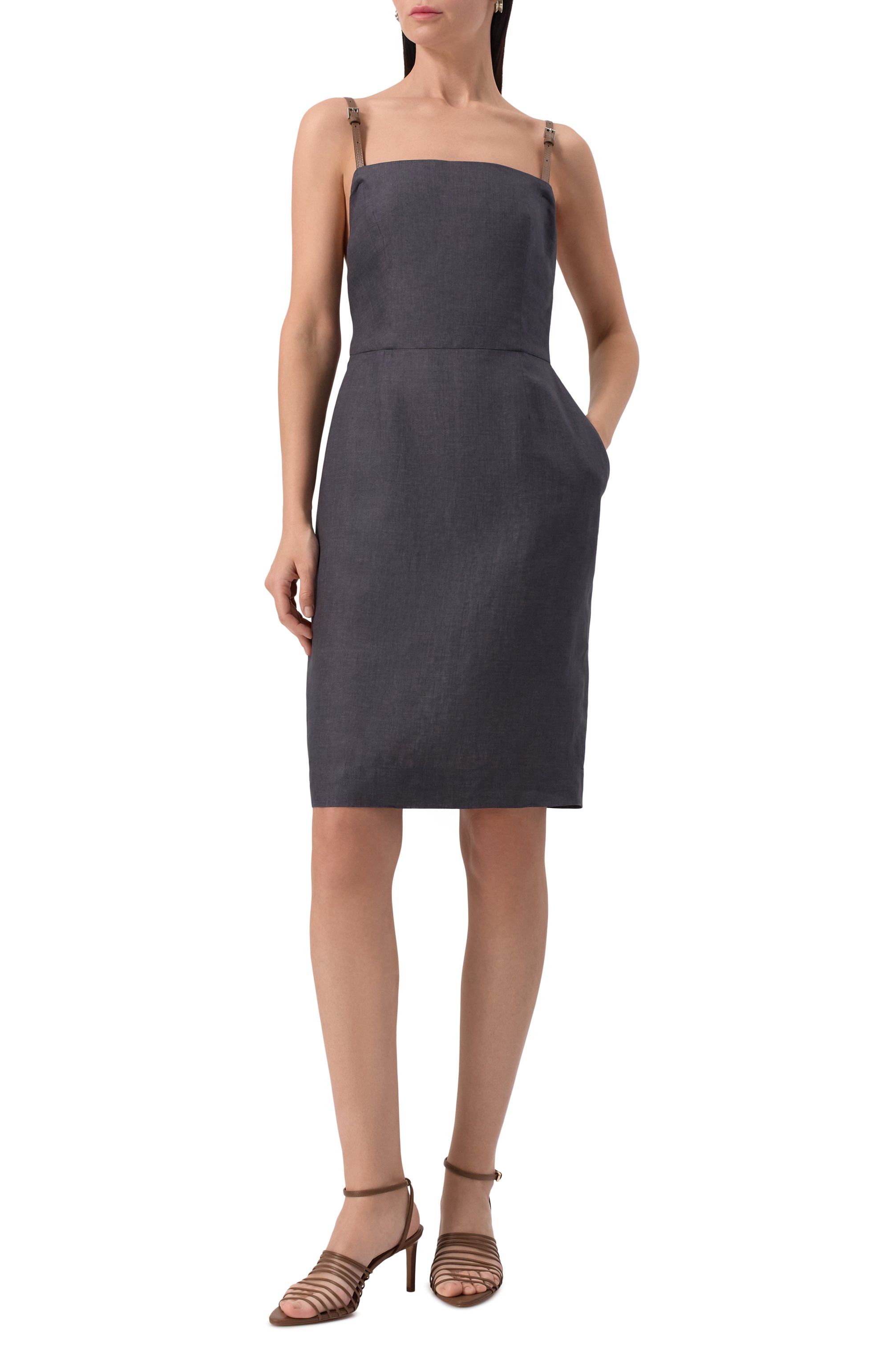 Кожаные босоножки 12 STOREEZ, арт. 131620, фото 2