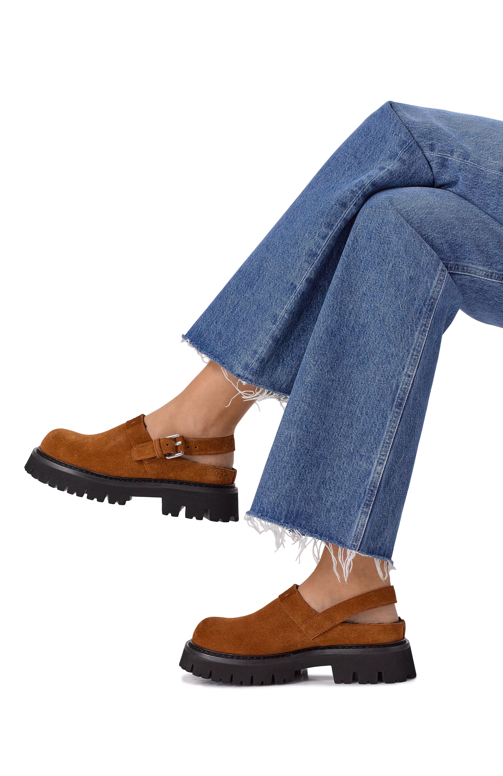 Замшевые сабо MOSCHINO, арт. MA10864H0N/ME0, фото 2