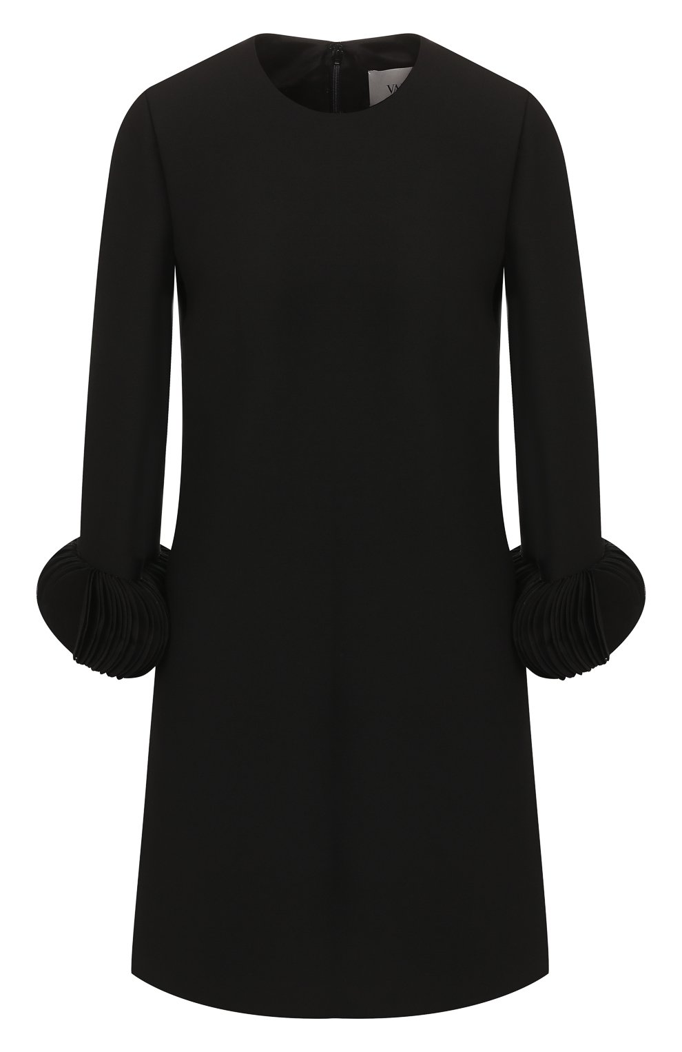 Платье из смеси шерсти и шелка VALENTINO черного цвета по цене 376500 руб., арт. SB3VANK01CF, фото 1 Платье из смеси шерсти и шелка VALENTINO, арт. SB3VANK01CF, фото 1