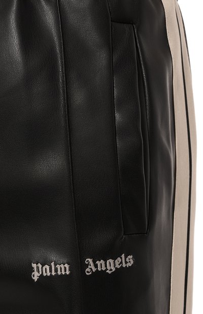 Брюки из экокожи PALM ANGELS черного цвета по цене 58400 руб., арт. PMCJ020F24FAB001, фото 5 Брюки из экокожи PALM ANGELS, арт. PMCJ020F24FAB001, фото 5