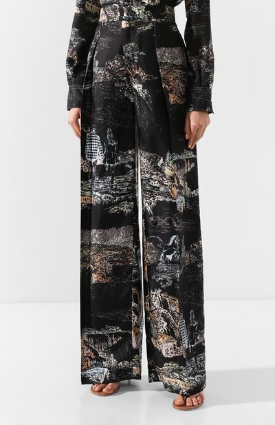 Шелковые брюки CHLOÉ, арт. CHC20SPA68339, фото 3