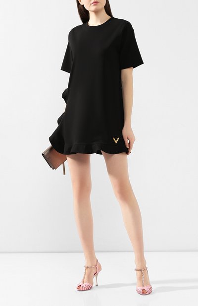 Платье VALENTINO черного цвета по цене 108000 руб., арт. TB3MJ01N58H, фото 2 Платье VALENTINO, арт. TB3MJ01N58H, фото 2