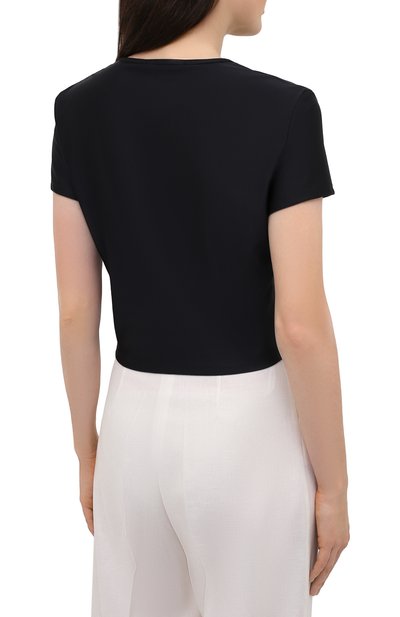 Футболка VERSACE JEANS COUTURE черного цвета по цене 9200 руб., арт. B2HWA703-WDP602 LABEL/04745, фото 4 Футболка VERSACE JEANS COUTURE, арт. B2HWA703-WDP602 LABEL/04745, фото 4