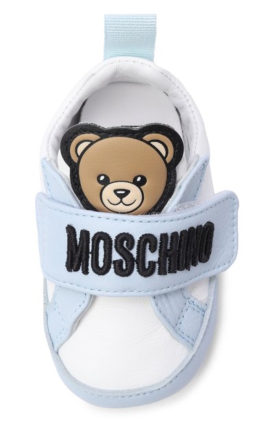 Кожаные пинетки MOSCHINO, арт. 84067/VAR2, фото 4